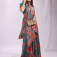 Shree Shyam Fashion Vastraloom Rama Green Linen Cotton Saree