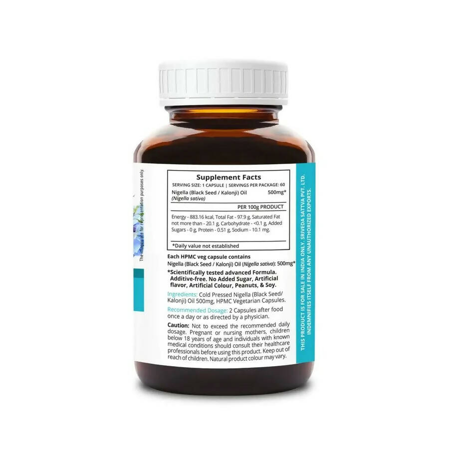 Sri Sri Tattva Supasupp Nigella Oil Capsules - Swadesiicart