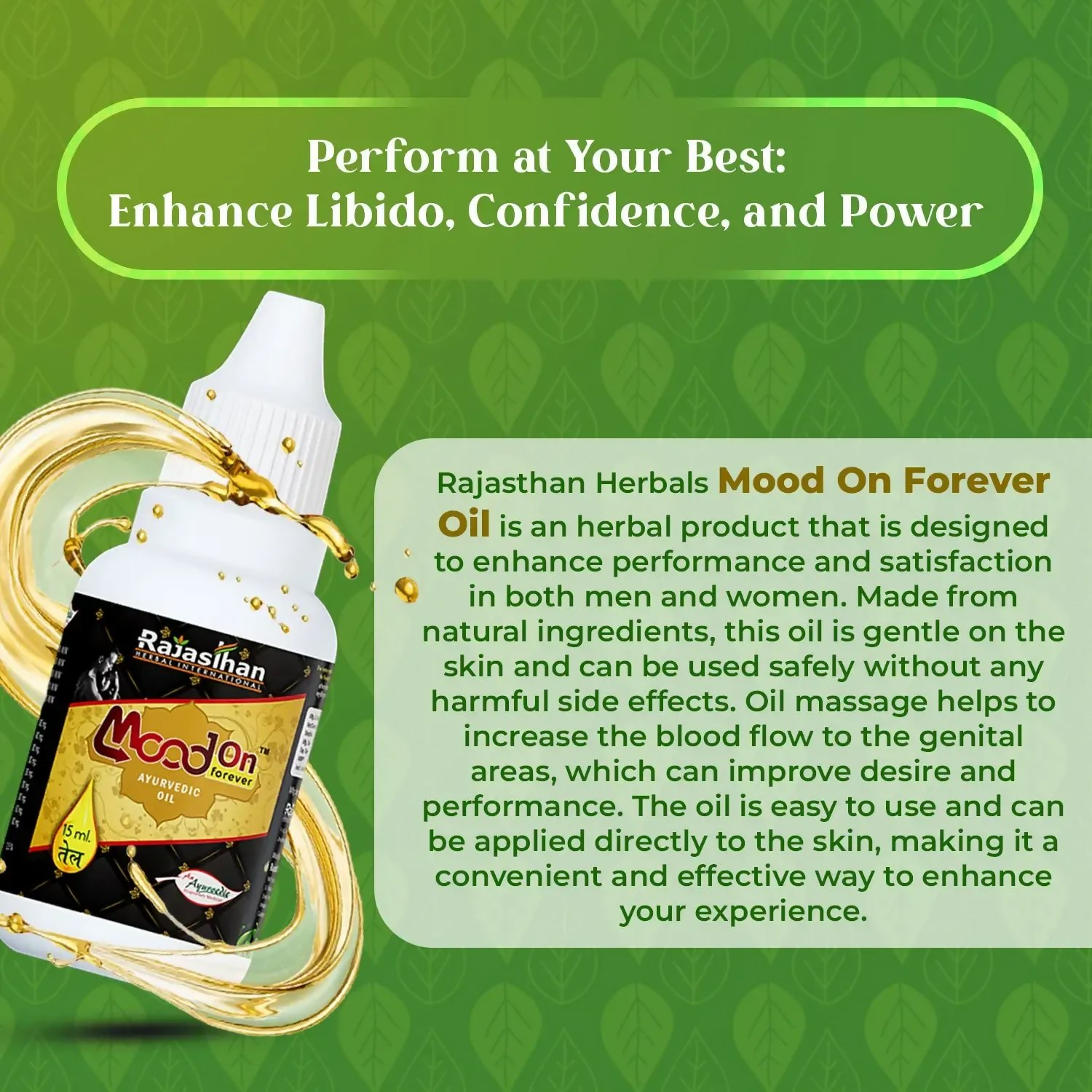 Rajasthan Herbals Mood On Forever Oil | Swadesiicart
