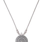 NVR Women's Elegant Silver Oxidised Brass Necklace | Swadesiicart