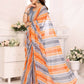 Designer Partywear Multi Georgette Fancy Saree - Satrangi | Swadesiicart