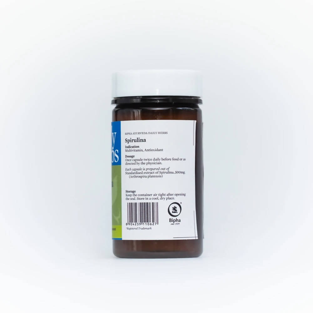 Bipha Ayurveda Daily Herbs Sprirulina Capsules | Swadesiicart