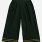 Ahalyaa Dark Green Chanderi Solid Kids Kurta Palazzo Set With Dupatta For Girls | Swadesiicart