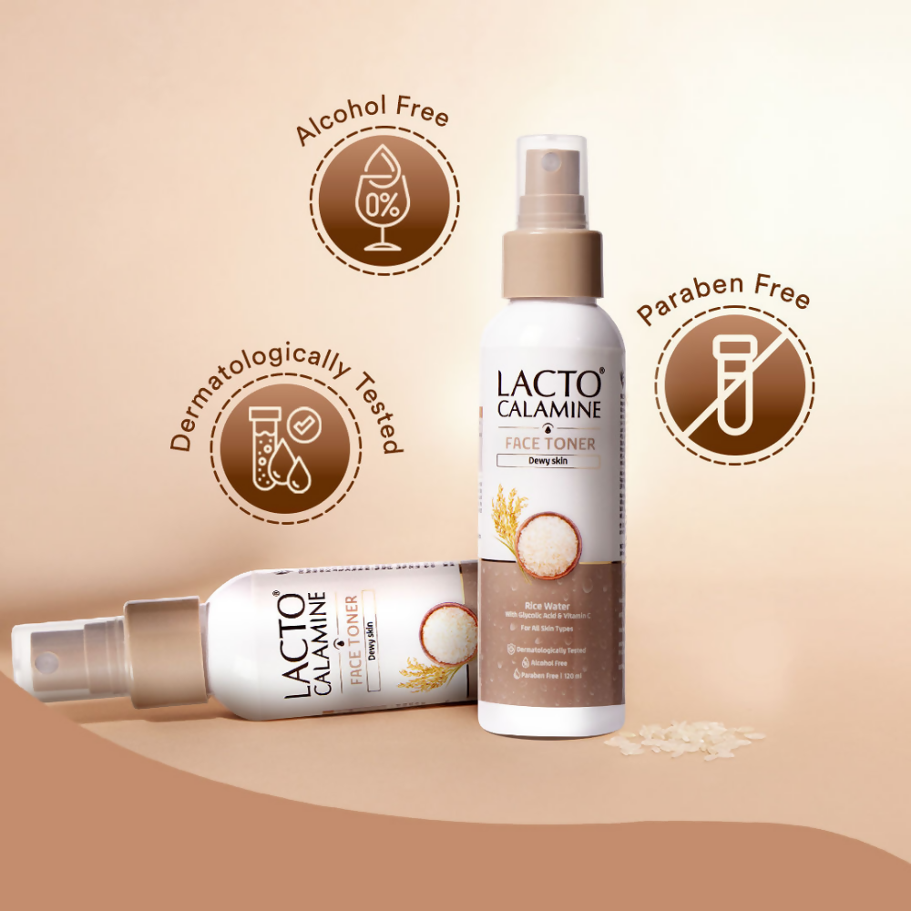 Lacto Calamine Rice Toner - Korean Skincare for Glass Skin - Swadesiicart