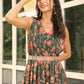 Janasya Green Georgette Floral Kurta & Bottom | Swadesiicart