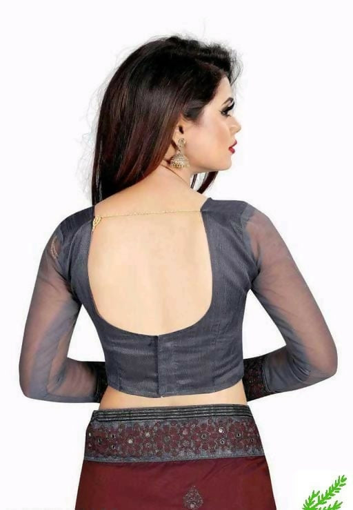 Dishitha Creation Indian Women's Designer Embroidered Art Silk Saree - Maroon | Swadesiicart