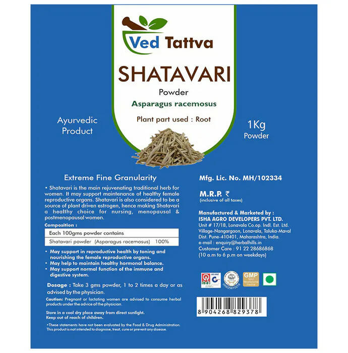 Ved Tattva Shatavari Powder - Swadesiicart