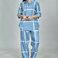 Morchari Digital Print Semi Muslin Co-Ord Set Top & Trouser-Multicolor - Swadesiicart