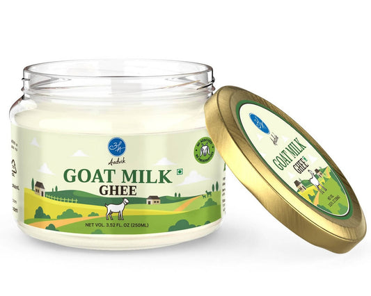 Aadvik Goat Milk Ghee | Made From Grass Fed Goats Milk | Natural & Pure Ghee | Swadesiicart