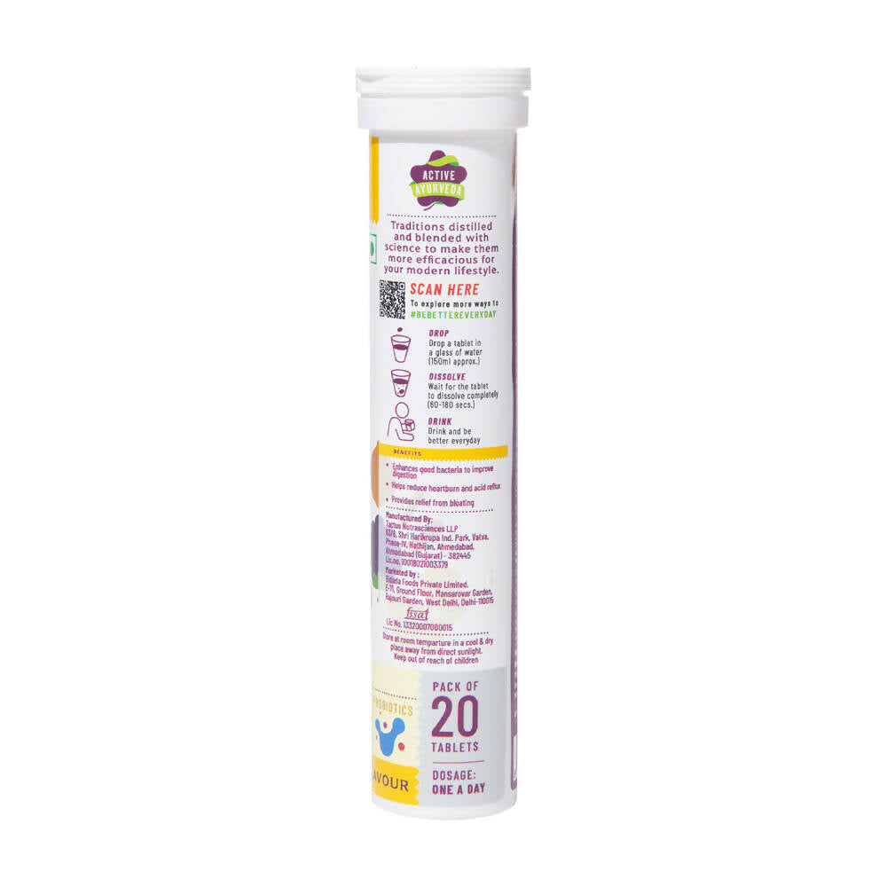 Panchamrit Gut Health Effervescent Tablets-Zest Lemon Flavor - Swadesiicart
