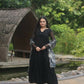 Jyoti Fashion Women's Black Faux Blooming Butti Work Kurta with Trouser & Dupatta | Swadesiicart