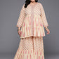 Ahalyaa Women's Traditional wear Co-ords - Tan - Swadesiicart