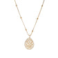 Long Gold Chain with Kundan Jhallar Pendant (Gold) - Ruby Raang | Swadesiicart