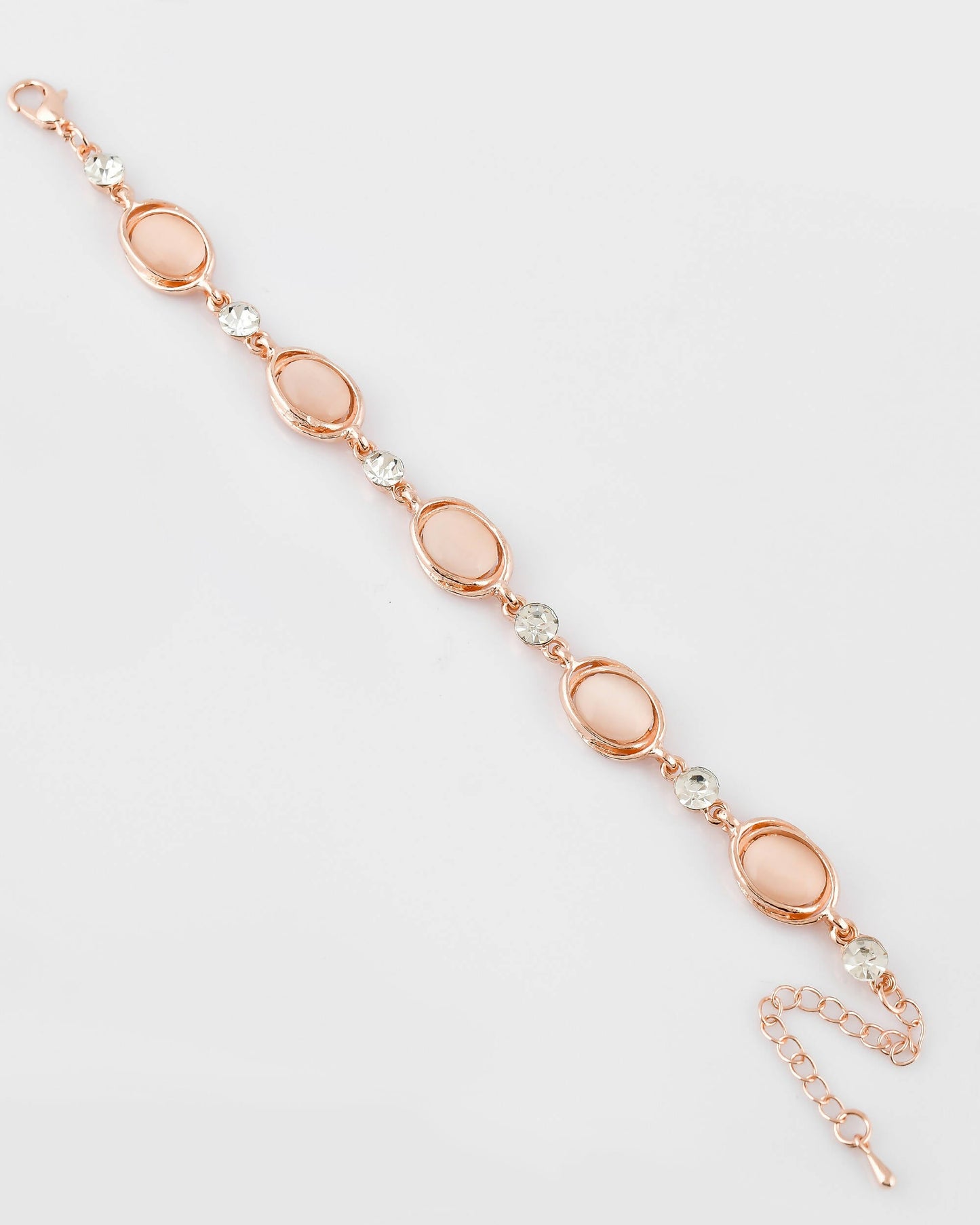 VOJ Stainless Steel Pearl Gold-Polished Bracelet - Swadesiicart