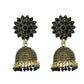 Mominos Fashion Joharkamal Kundan work Jhumka with Black Beads - Mominos Fashion