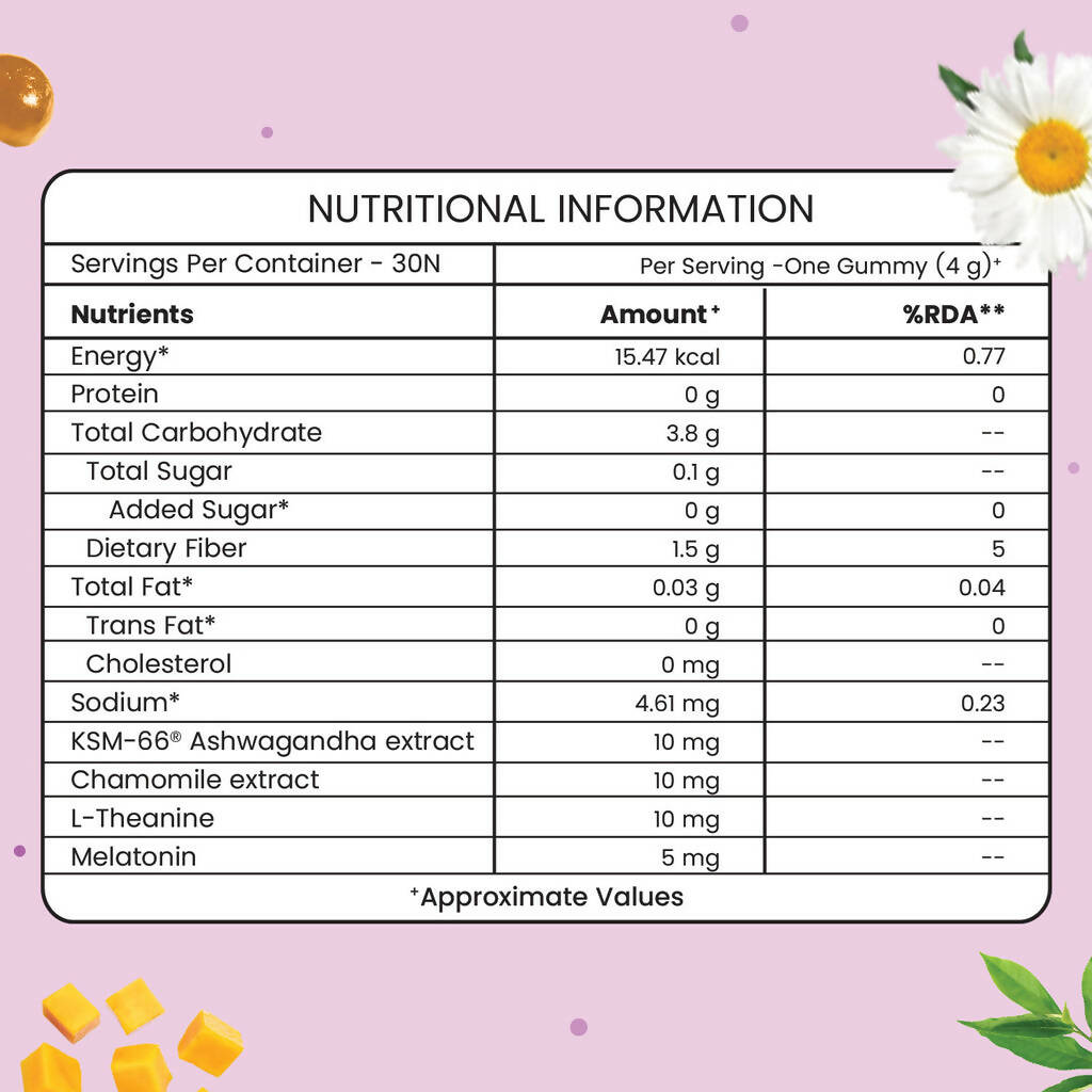 Neuherbs Good Sleep Gummies (No Added Sugar) - Mango Flavor | Swadesiicart