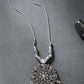 NVR Women's Silver-Toned Floral Shape Pendant with Chain | Swadesiicart