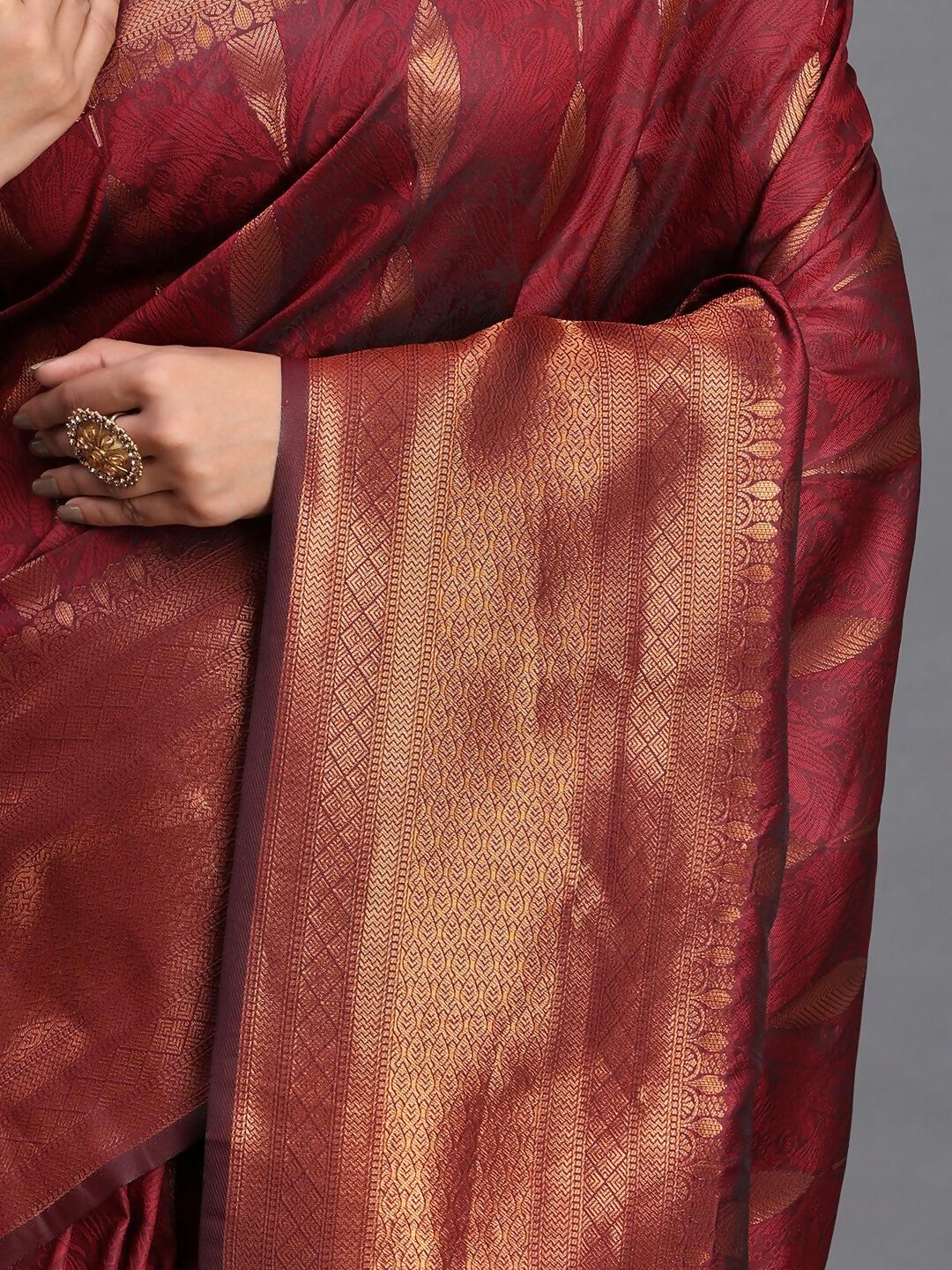 Shree Shyam Fashion Silk Maroon Saree