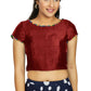 Aastha Fashion Women's Maroon Art Silk Designer Party Wear Readymade Blouse