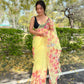Vamsee Yellow Organza Saree - Swadesiicart