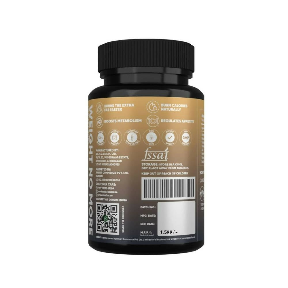 Aadar Weight No More Garcinia, Triphala, Methi Capsules | Swadesiicart
