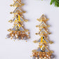 New Partywear Gray Raja Rani Meenakari Drop Earrings for Womens by House of Ree | Swadesiicart