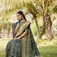 Anaita Green Woven Design Pure Gharchola Bandhej Silk Saree With Blouse
