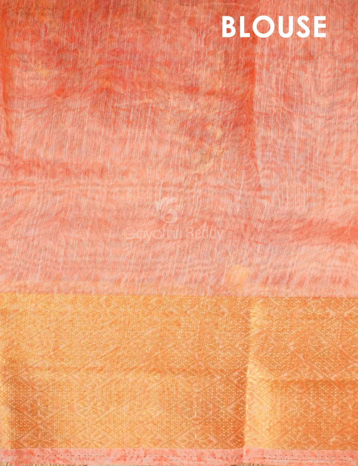 Baby Pink Colour Floral Print Semi Chanderi Saree By Gayathri Reddy Designer Studio | Swadesiicart