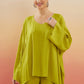 InWeave Women's Pear Green Solid Boho Full Sleeve Coord Set - Swadesiicart