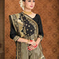 Vardha Black Woven Banarasi Saree With Brocade Pallu | Swadesiicart