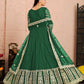 Anaita Green Embroidered Net Anarkali Suit