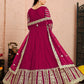 Anaita Pink Embroidered Net Anarkali Suit