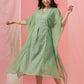 Juniper Womens Sagegreen Embroidered Kaftan | Swadesiicart