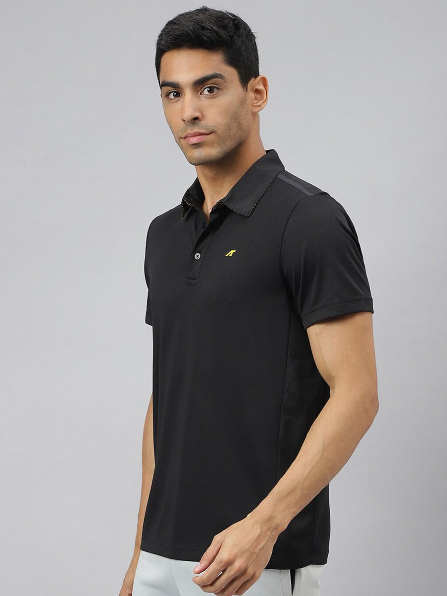 Alcis Men Train-Tech Anti-Static Slim-Fit Training Polo T-Shirt | Swadesiicart