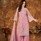 Anaita Pink Embroidered Net Plazzo Suit