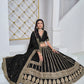 Anaita Black Embroidered Art Silk Designer Lehenga With Blouse