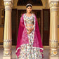Anaita White Silk Lehenga Choli With Floral Printed Work