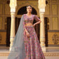 Anaita Peach Silk Lehenga Choli With Floral Printed Work