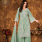 Anaita Light Green Embroidered Net Plazzo Suit