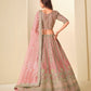 Anaita Pink Art Silk Lehenga Choli With Heavy Embroidery Work