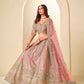 Anaita Pink Art Silk Lehenga Choli With Heavy Embroidery Work
