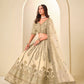 Anaita White Art Silk Lehenga Choli With Heavy Embroidery Work