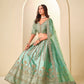 Anaita Sea Green Art Silk Lehenga Choli With Heavy Embroidery Work