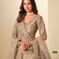 Anaita Brown Art Silk Lehenga Choli With Heavy Embroidery Work