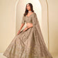 Anaita Brown Art Silk Lehenga Choli With Heavy Embroidery Work