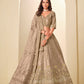 Anaita Brown Art Silk Lehenga Choli With Heavy Embroidery Work