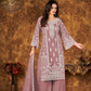 Anaita Purple Embroidered Net Plazzo Suit