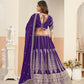 Anaita Violet Faux Georgette Lehenga Choli With Sequence Work
