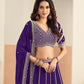 Anaita Violet Faux Georgette Lehenga Choli With Sequence Work