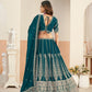 Anaita Teal Green Faux Georgette Lehenga Choli With Sequence Work